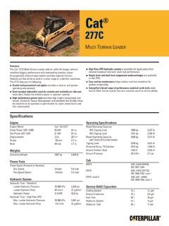 track for cat skid steer 277c|cat 277c engine specs.